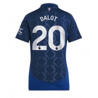 Manchester United Diogo Dalot #20 Bortedrakt Dame 2024-25 Kortermet